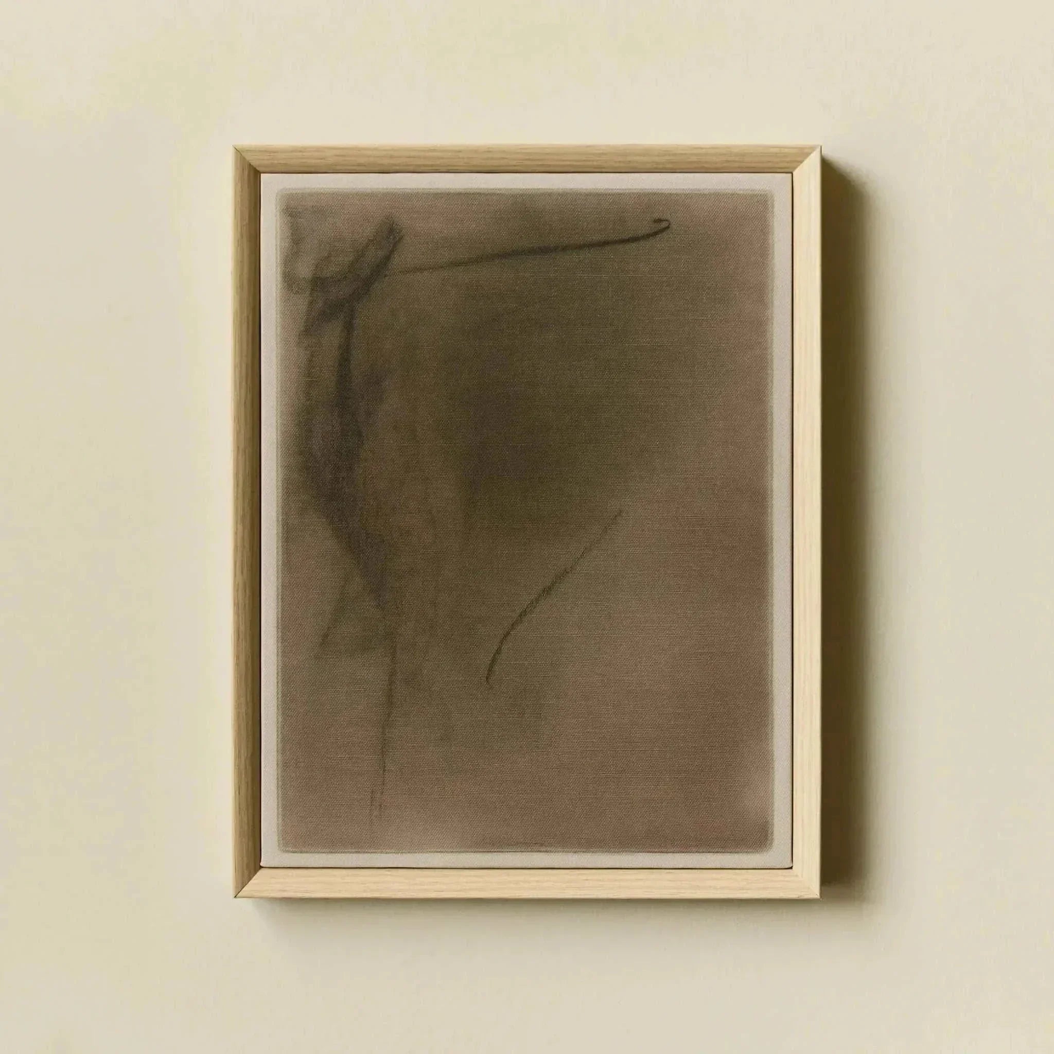 Abstract Charcoal Composition Framed ...