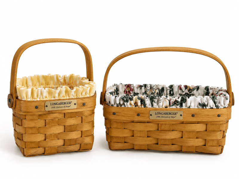Vintage Longaberger Miniature Basket Set of 2