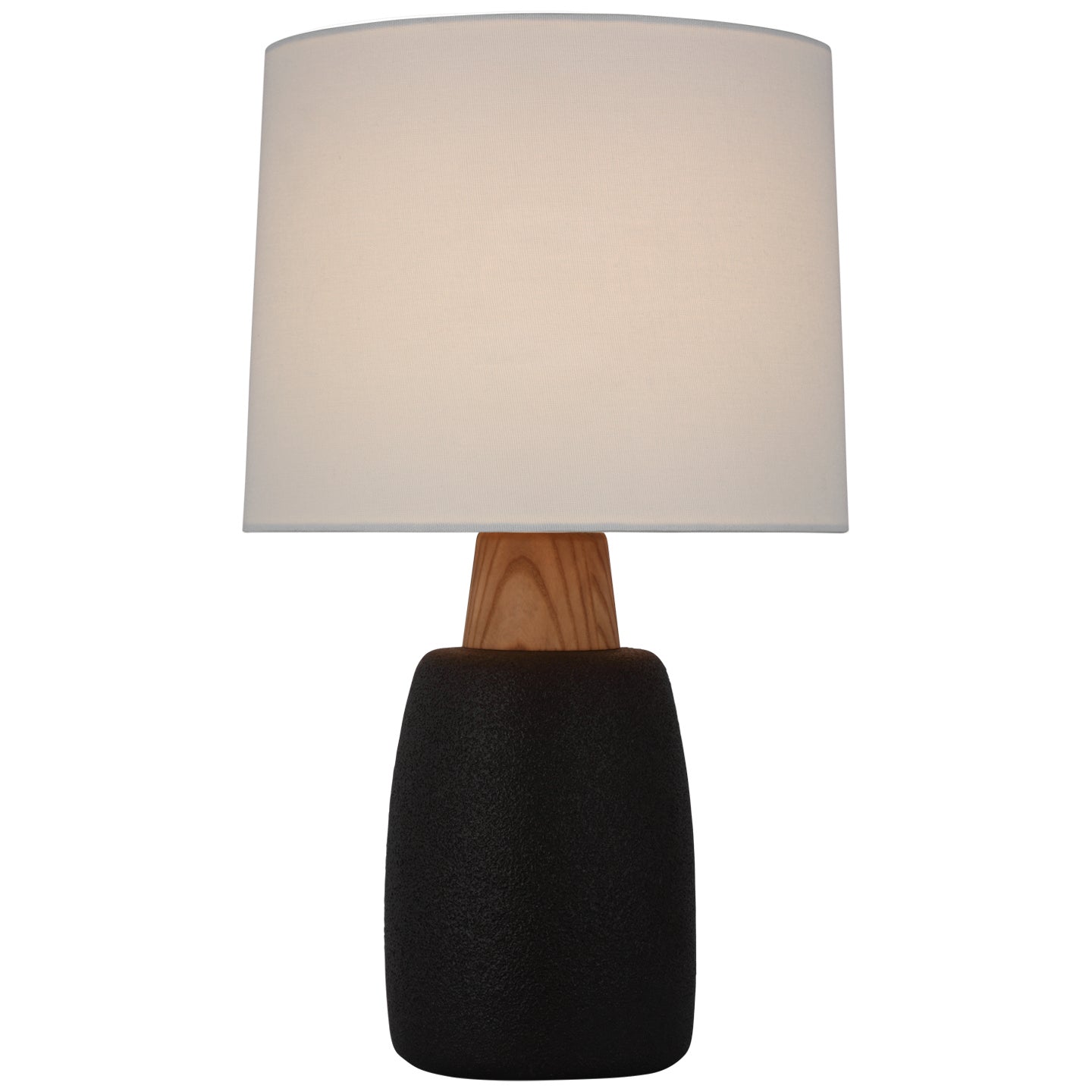 Visual Comfort Signature - BBL 3611PRB-L - LED Table Lamp - Aida - Porous Black and Natural Oak