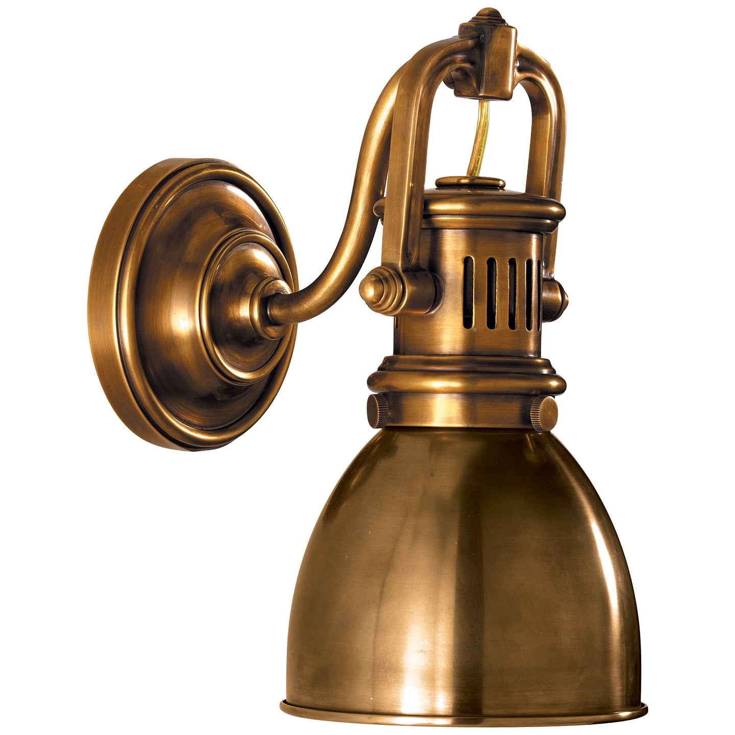 Visual Comfort Signature - SL 2975HAB-HAB - One Light Wall Sconce - Yoke - Hand-Rubbed Antique Brass