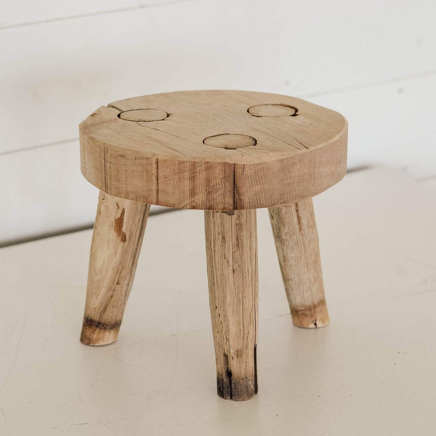 Round Wood Riser Stand - Handmade In USA - Curated Home Decor