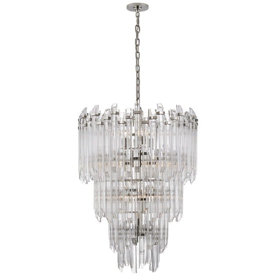 Visual Comfort Signature - SK 5423PN-CA - 12 Light Chandelier - Adele - Polished Nickel with Clear Acrylic