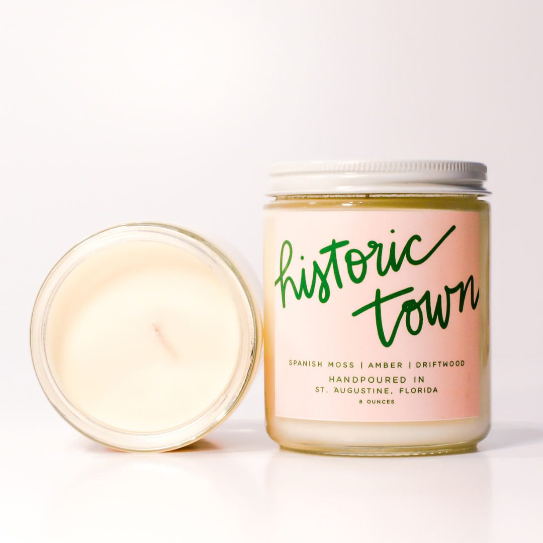 Historic Town: 8 oz Soy Wax Hand-Poured Candle - Curated Home Decor