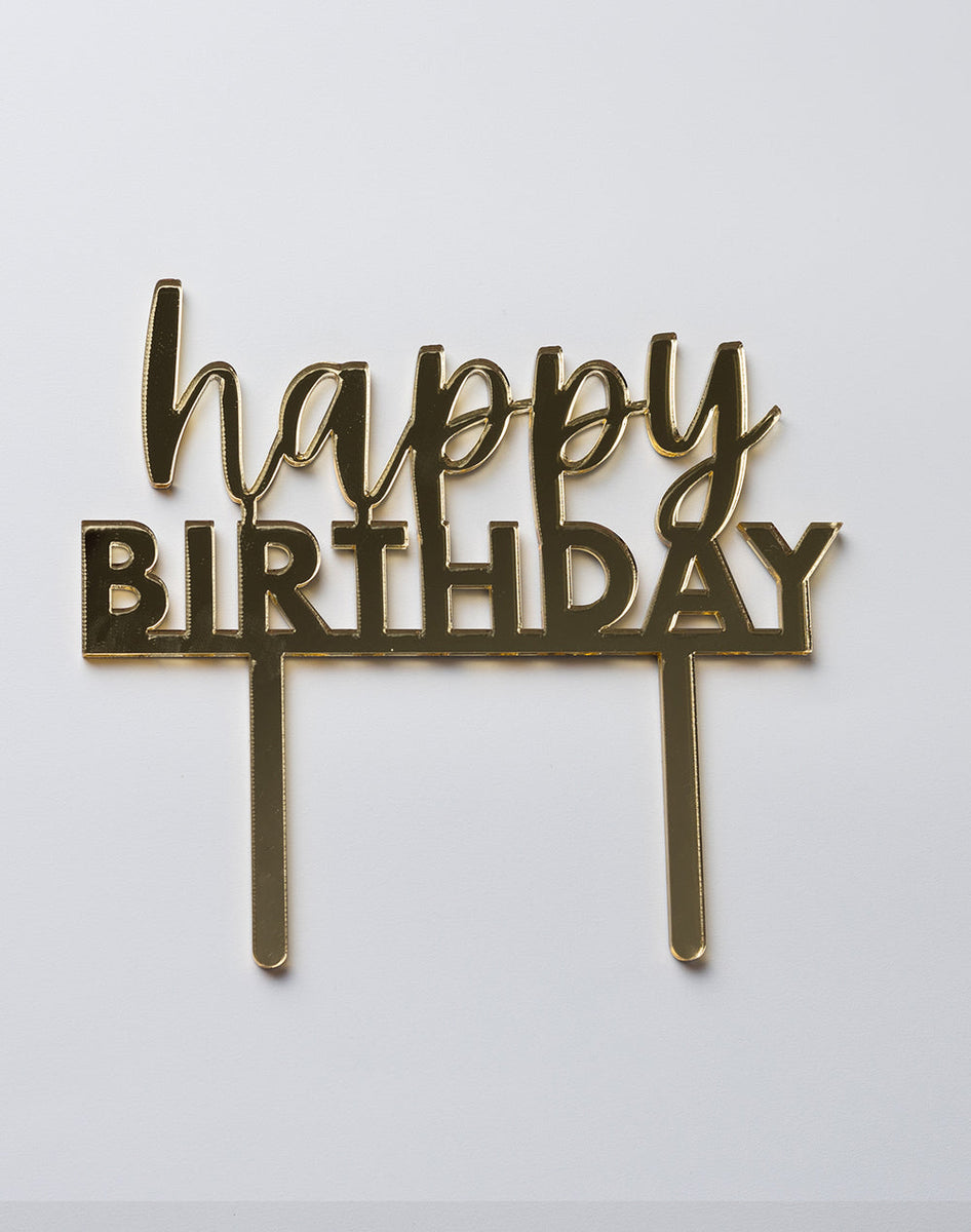 Happy Birthday Cake Topper – Curated Home Decor