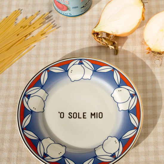 O' Sole Mio Porcelain Plate - Curated Home Decor