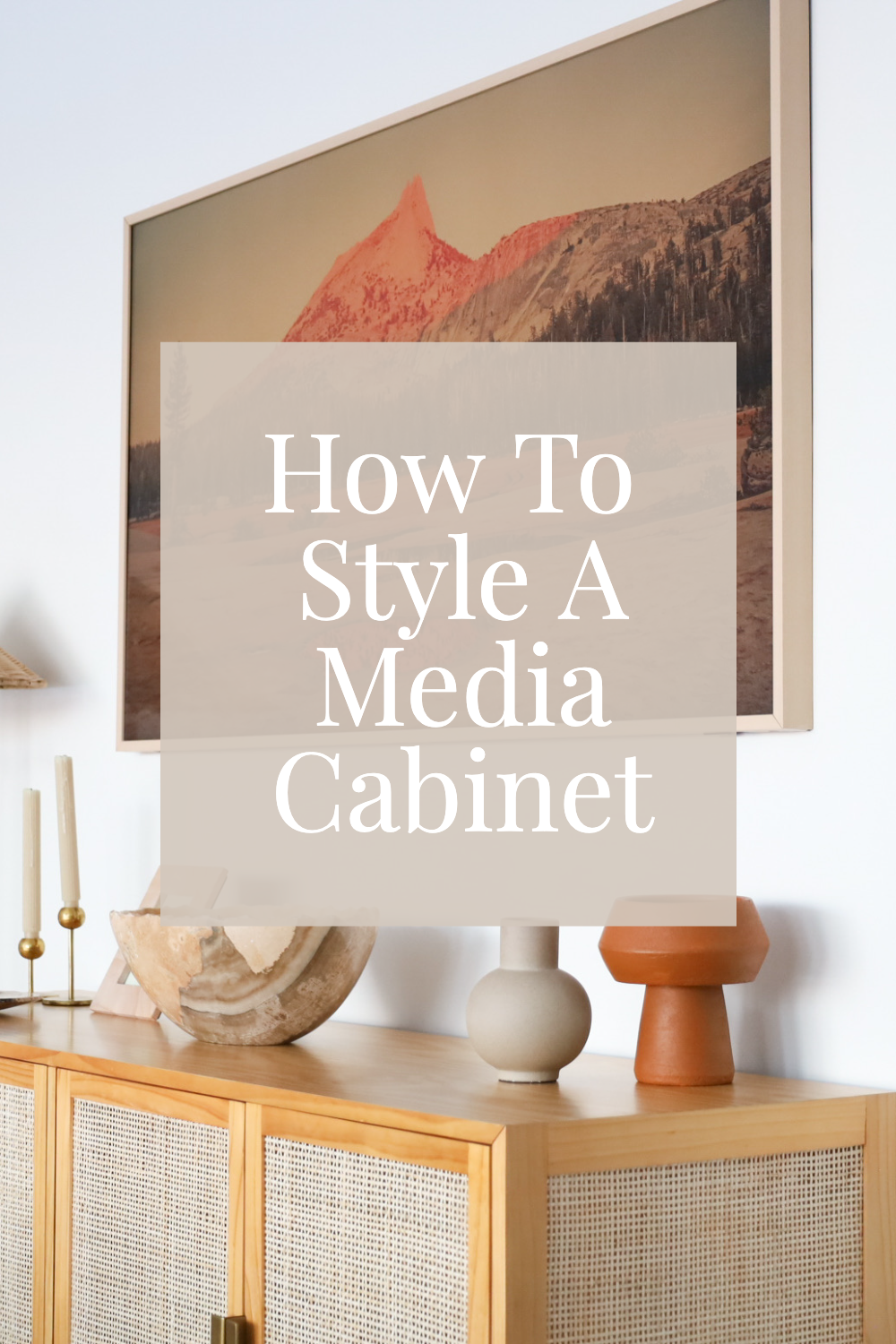 Design Tips: Styling a Media Cabinet