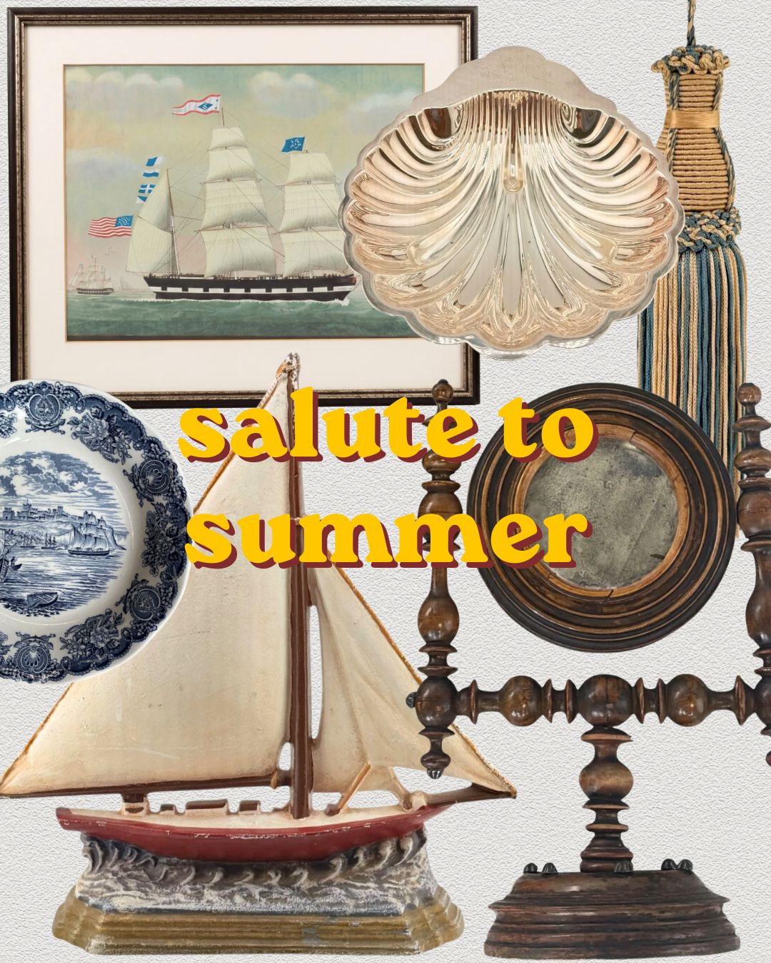 Salute to Summer: A Seaside-Inspired Vintage Collection - Curated Home Decor