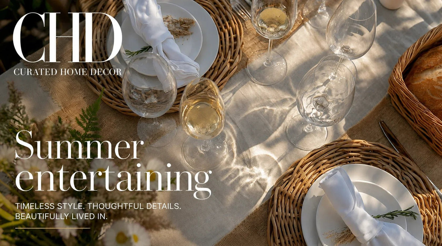 Outdoor Entertaining - Curated Home Decor