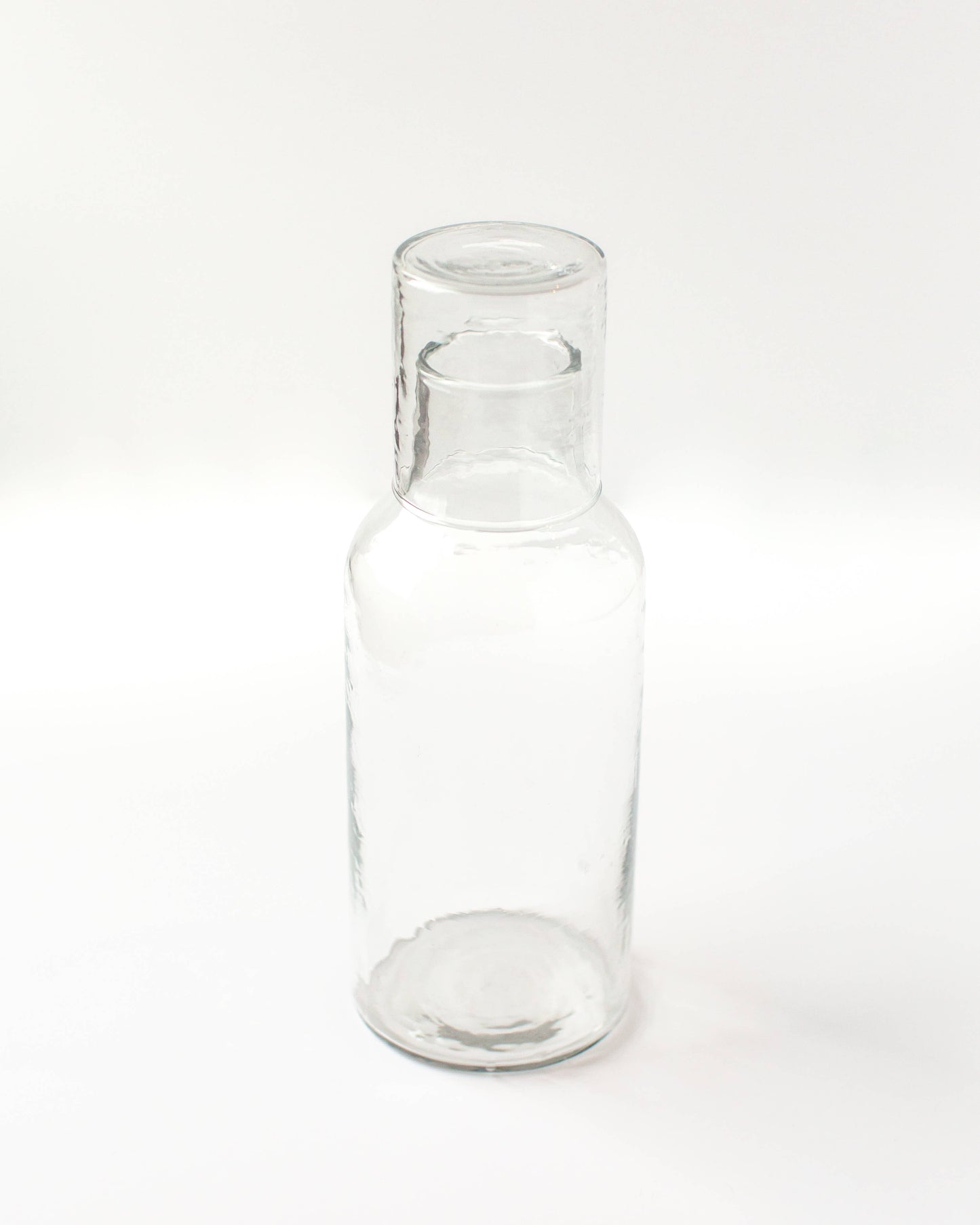 Creative Women - Handblown Hammered Glass Carafe: Smoke - Curated Home Decor