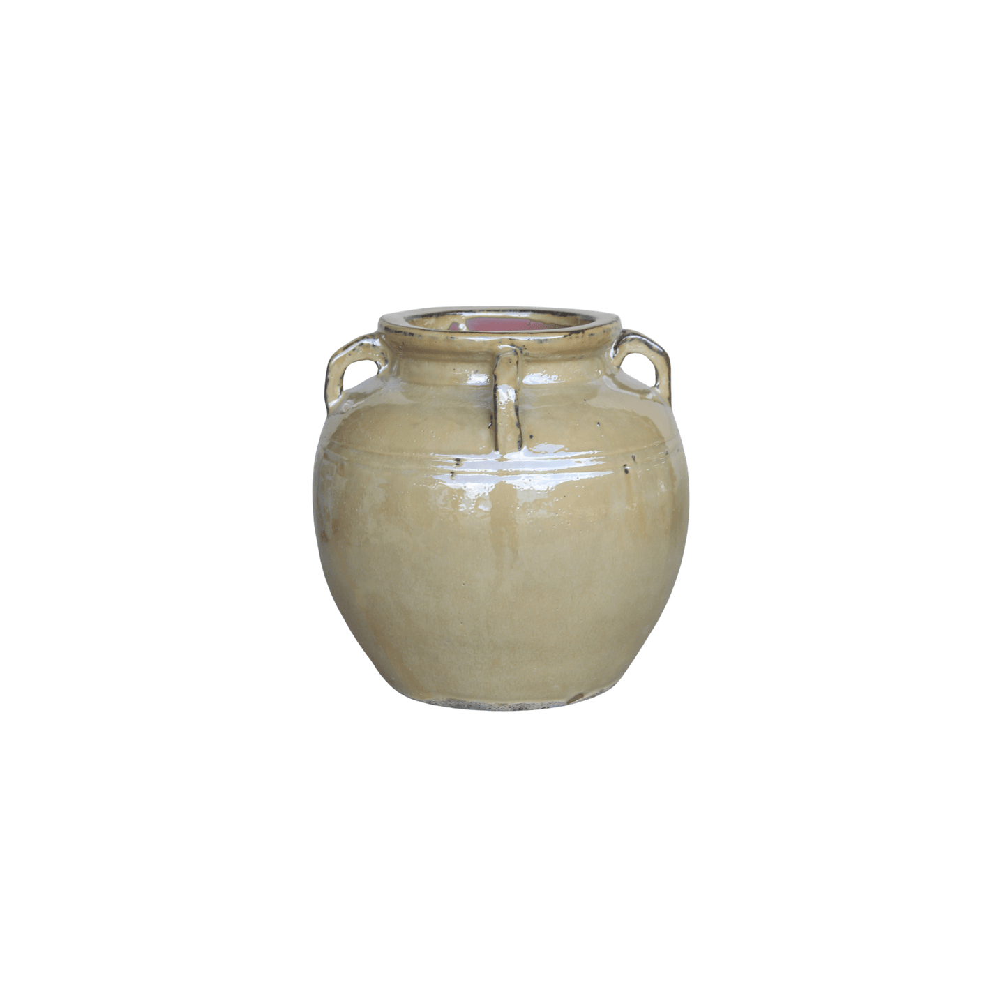 
                  
                    Chevalier Cream Glazed Vase With Handles - Curated Home Decor
                  
                