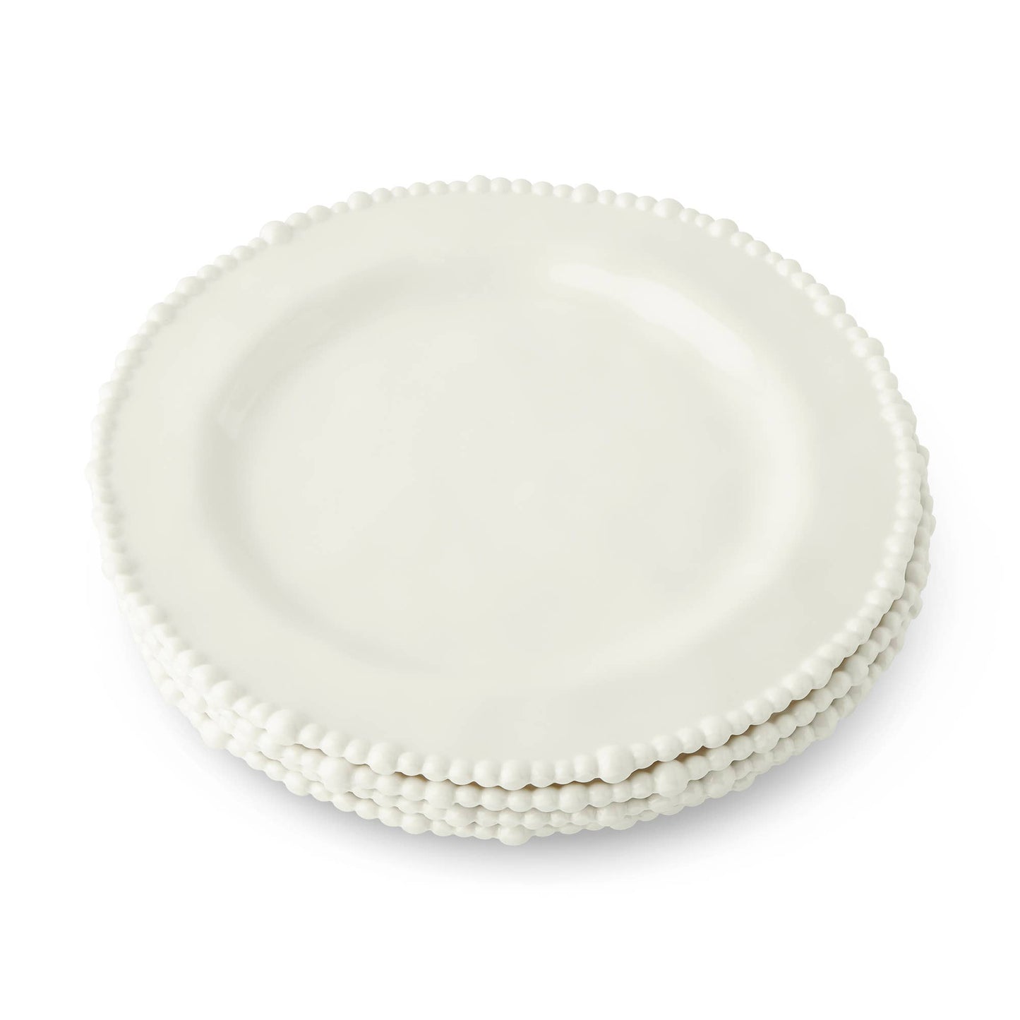 Melamine 4pk 10.5'' Beaded Edge Dinner Plate - White