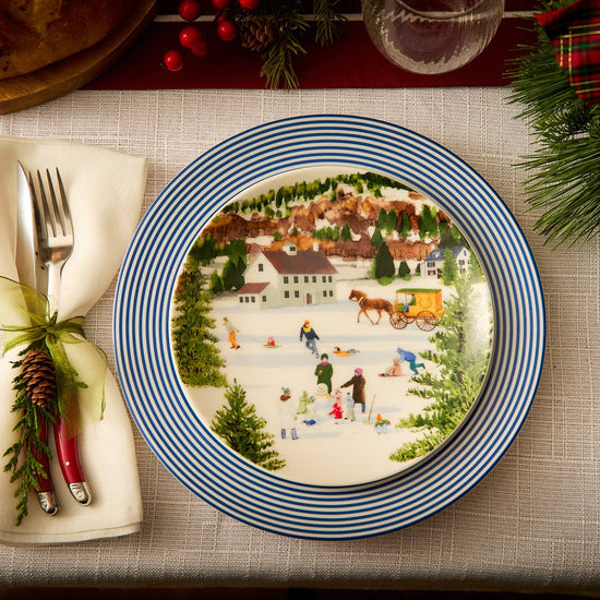 Caskata - Caskata X Felix Doolittle Winter Wonderland Plates, Set of 4 - Curated Home Decor