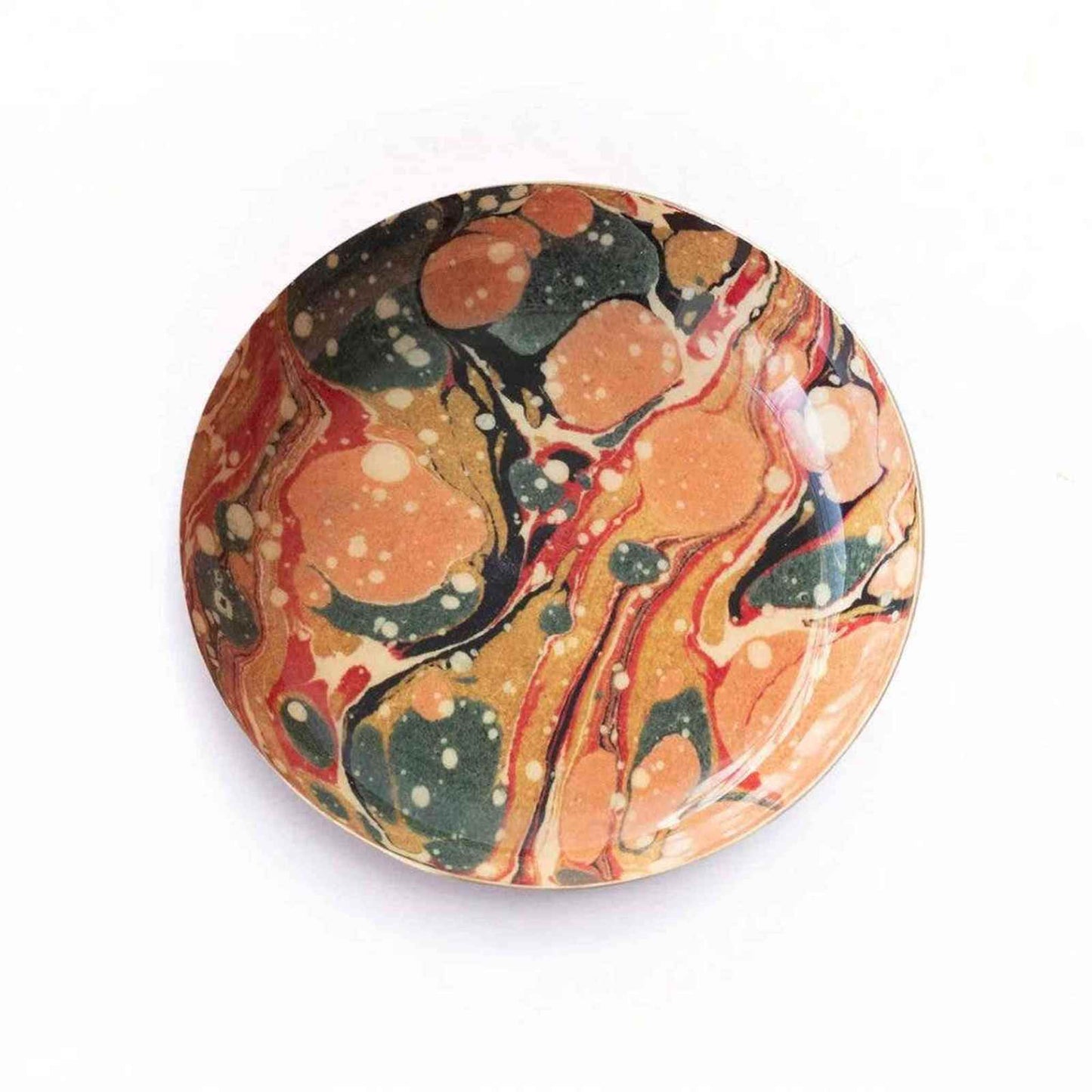 
                  
                    Round Enamel Tray - Marbled - Curated Home Decor
                  
                
