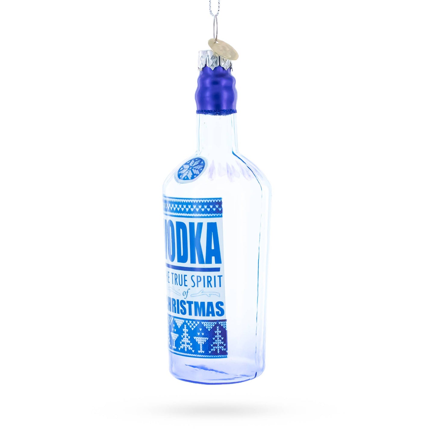 Vodka Bottle Glass Ornament - Curated Home Decor