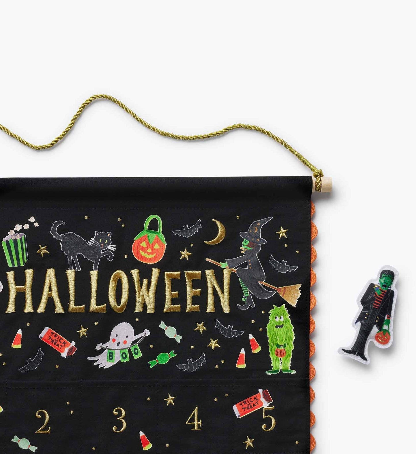 
                  
                    Halloween Parade Embroidered Hanging Countdown Calendar - Curated Home Decor
                  
                