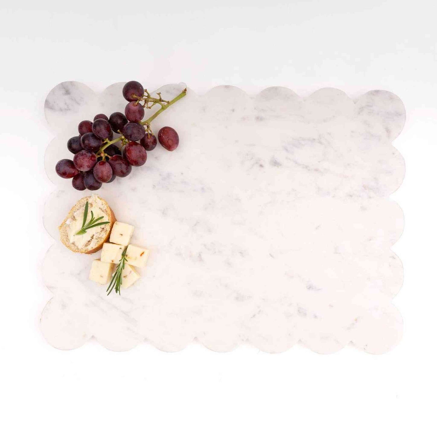 
                  
                    White Marble Scalloped Serving Board - Curated Home Decor
                  
                
