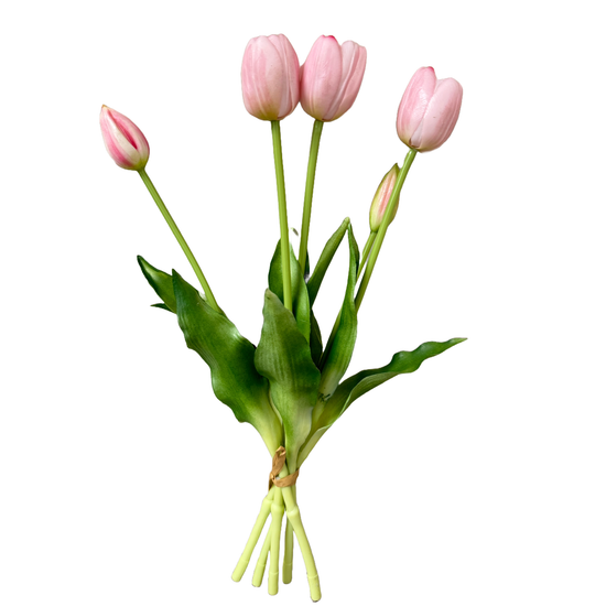 16" Real Touch Tulip-3 flowers 2 buds