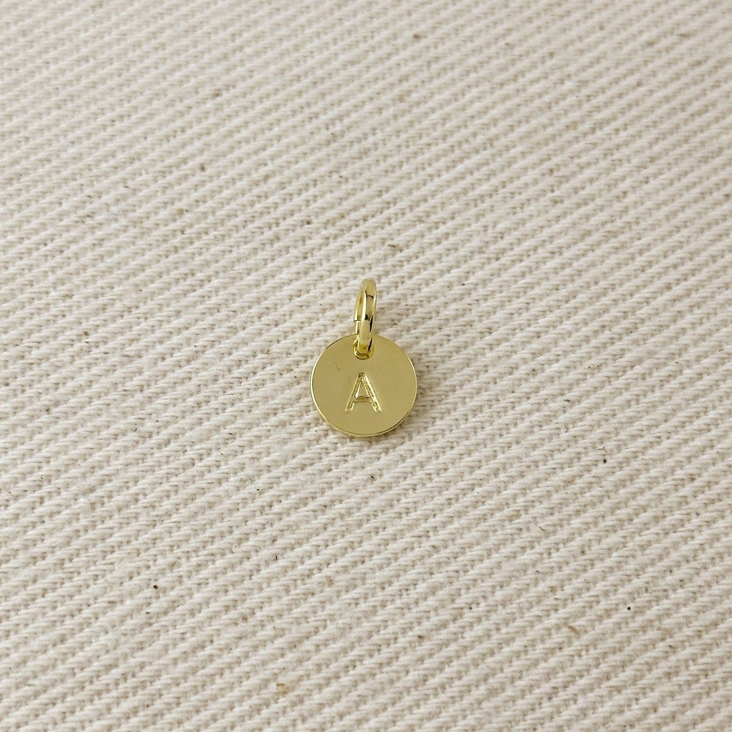 18k Gold Initial Charm — Letter A - Curated Home Decor