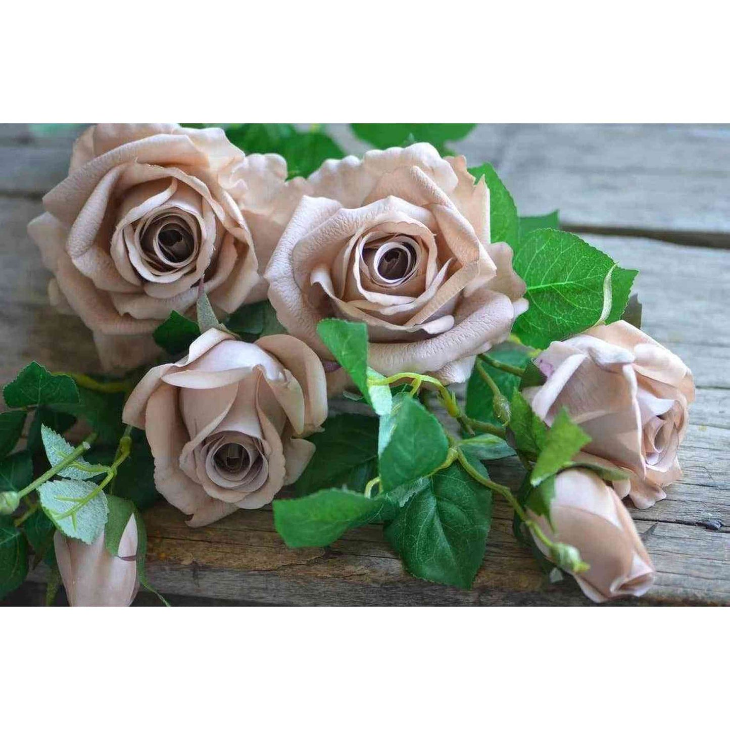 
                  
                    Antique Blush 27" Real Touch Rose Stem - Curated Home Decor
                  
                