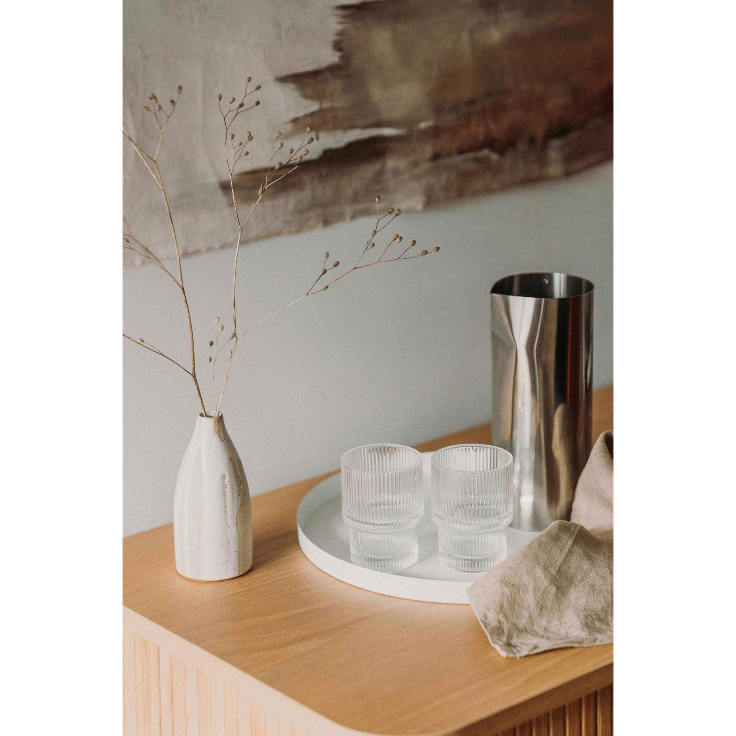 
                  
                    Set of 6 Short fluted glasses | tumblers - Curated Home Decor
                  
                