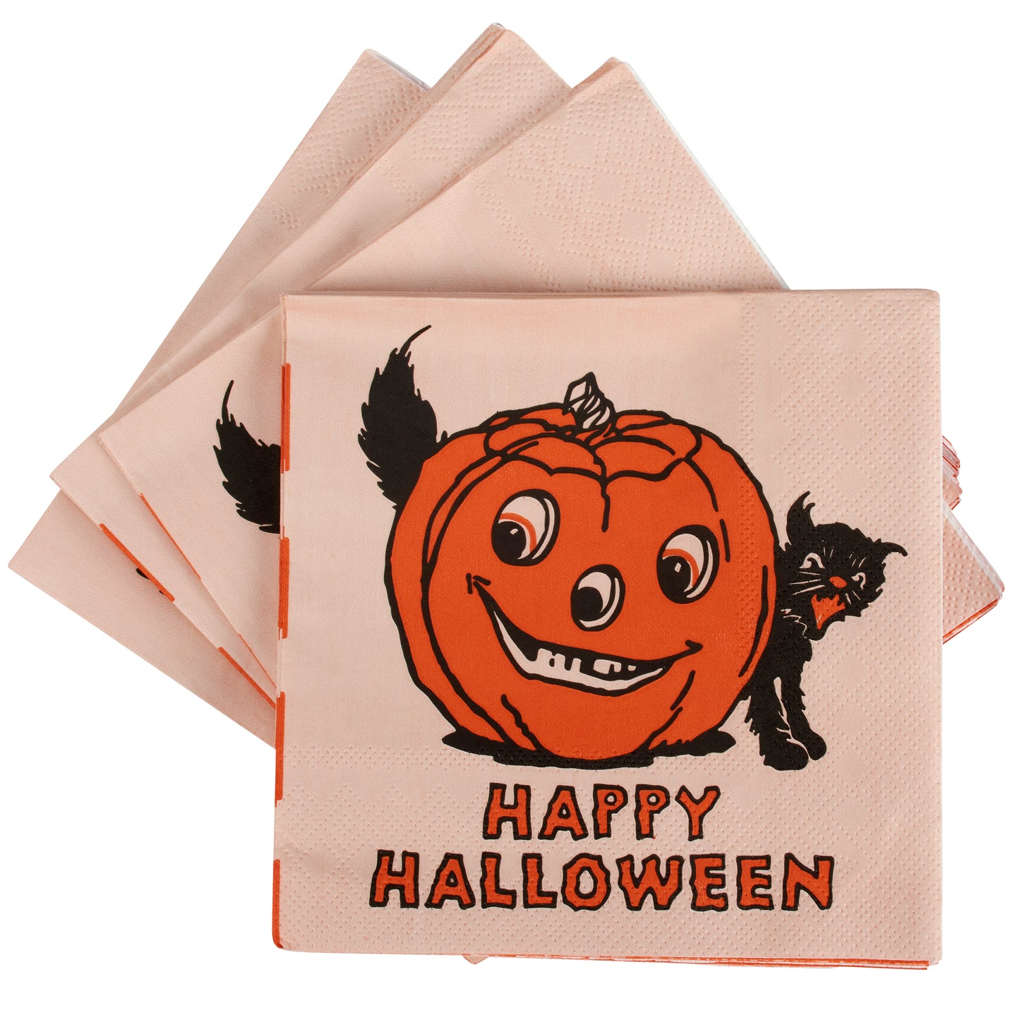 Vintage Inspired Halloween Beverage Napkin - Curated Home Decor