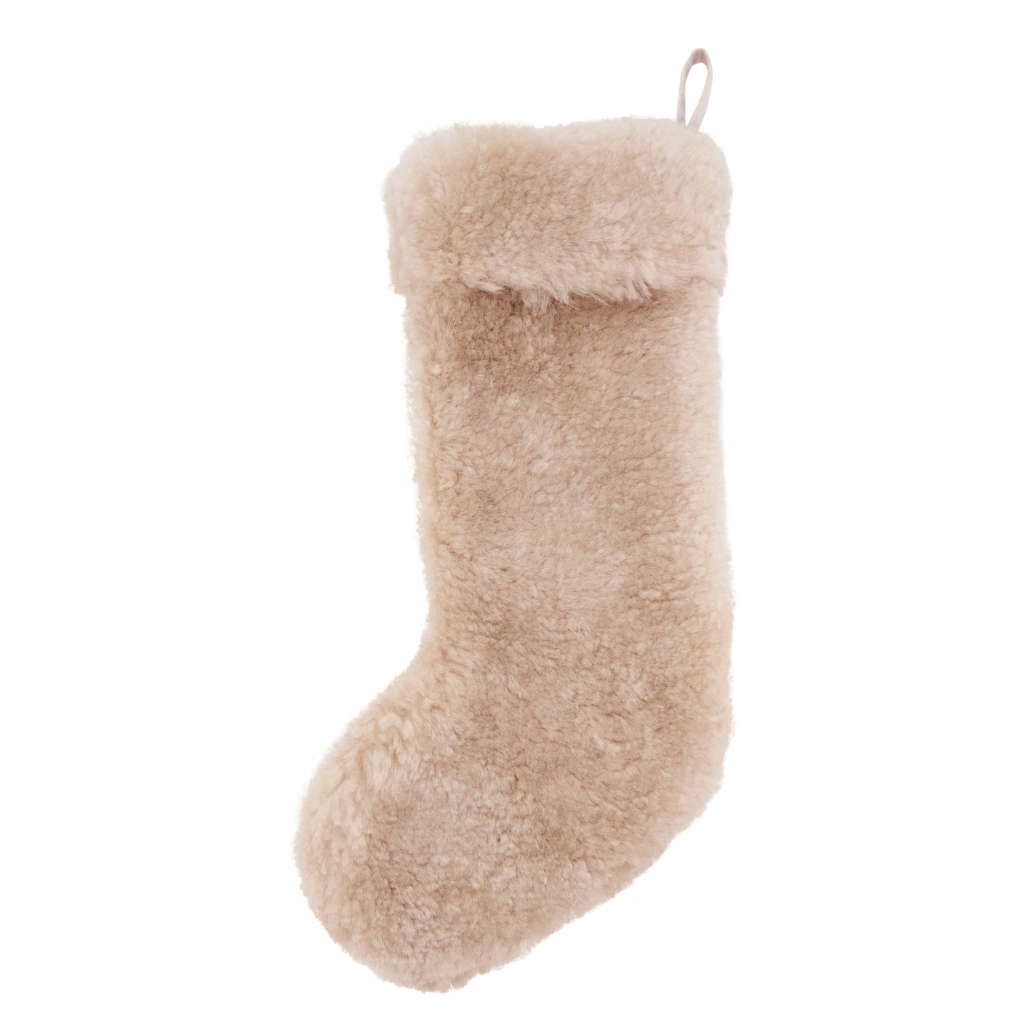 Cozy Delight Lamb Fur Stocking: Ivory / 8"x20" - Curated Home Decor