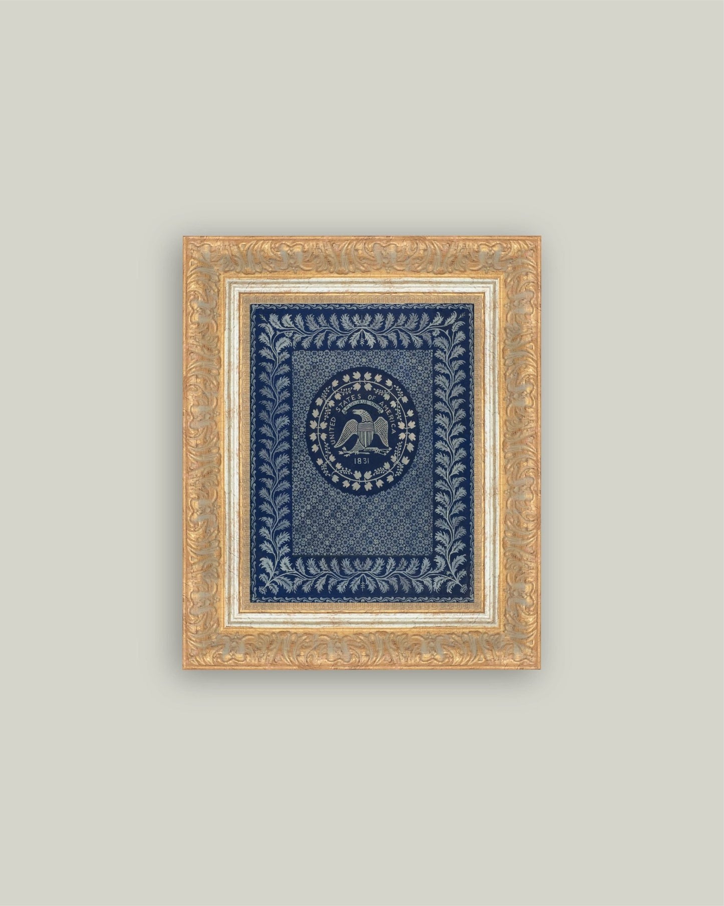 America in Blue: 7x9 - Curated Home Decor