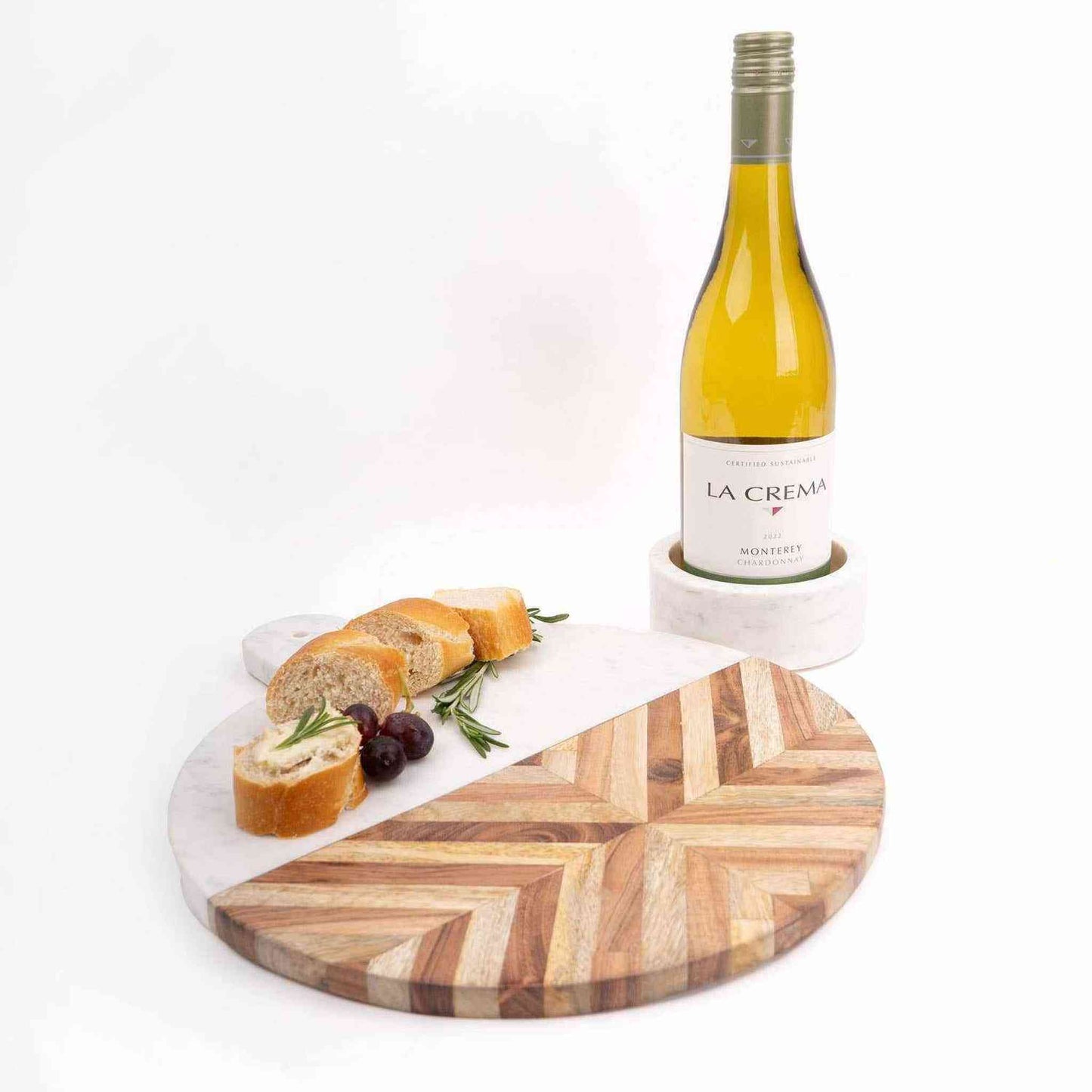 
                  
                    Marble Champagne & Wine Coaster - Curated Home Decor
                  
                