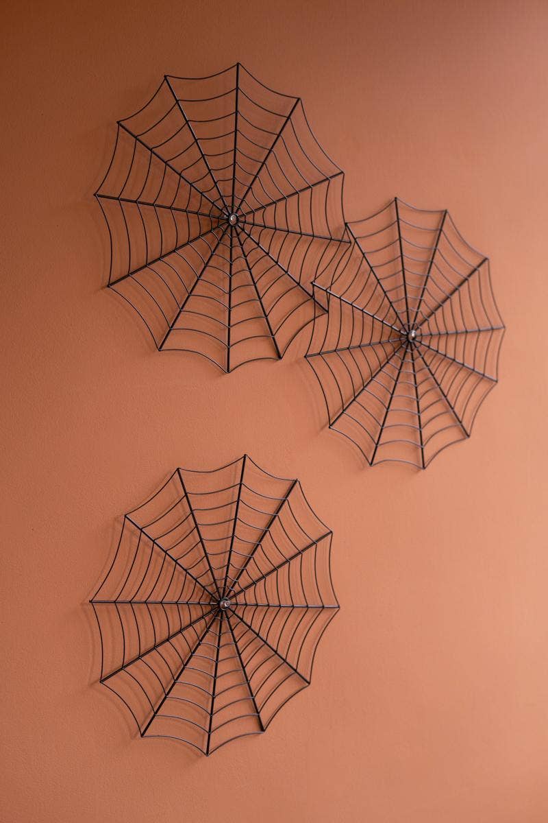 
                  
                    Black Wire Spider Web Placemats, Set of 4 - Curated Home Decor
                  
                
