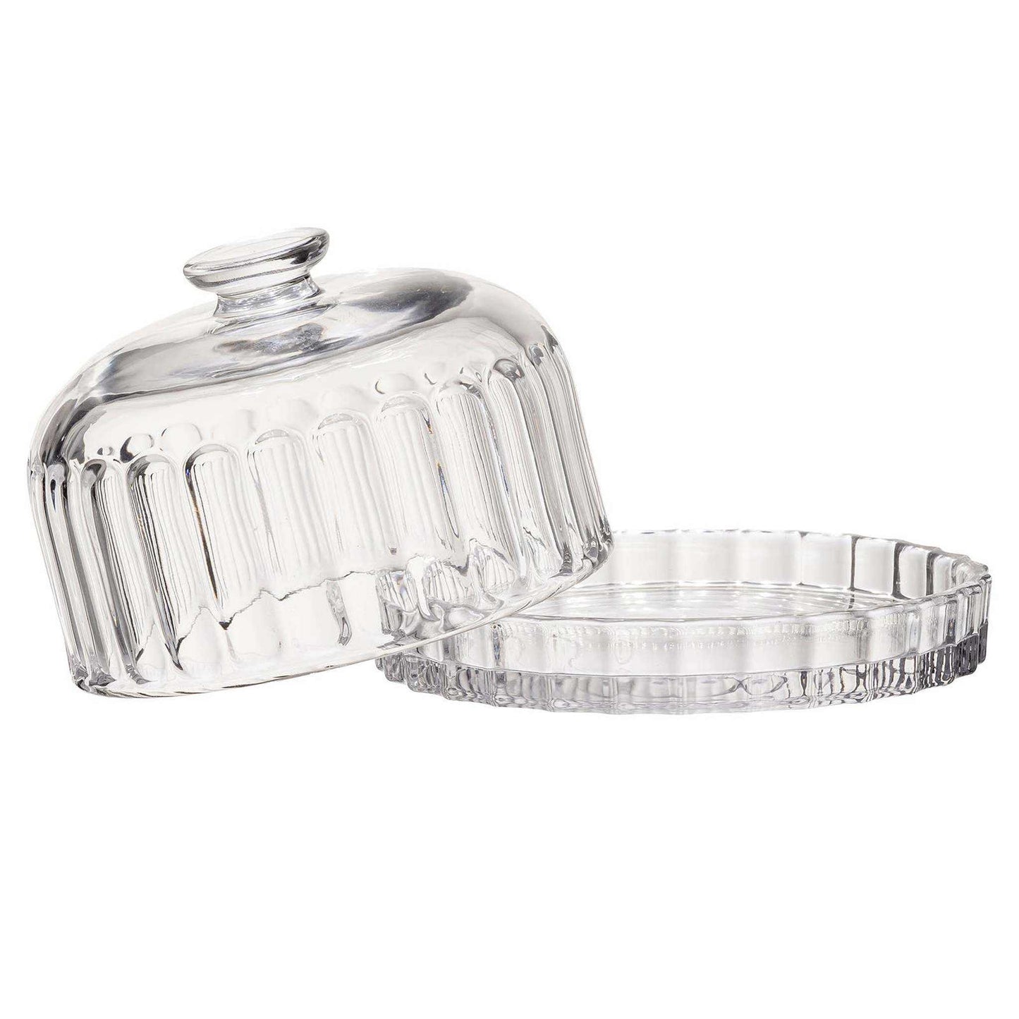 
                  
                    Glass Dessert Dish with Lid - Curated Home Decor
                  
                