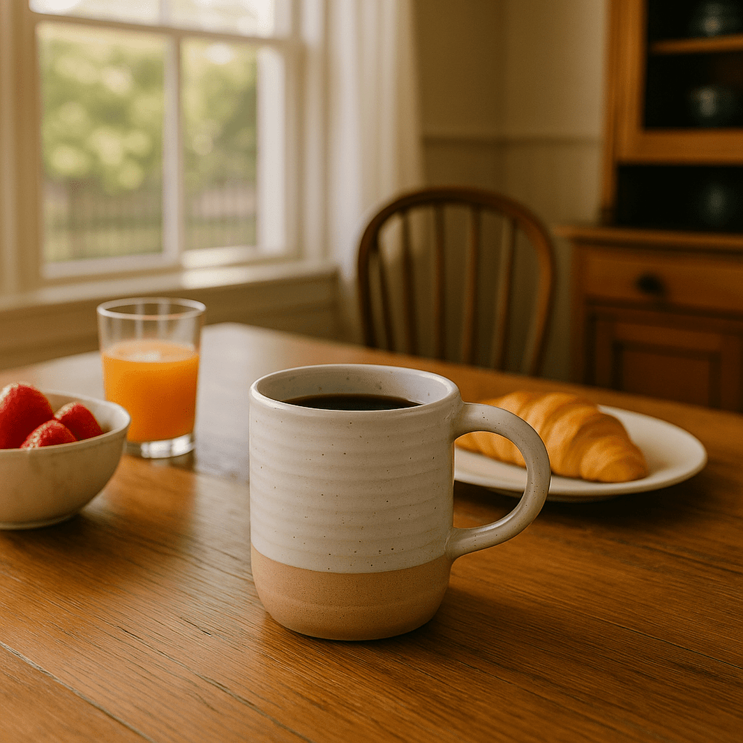 
                  
                    Farmhouse Handmade Pottery Mug - Curated Home Decor
                  
                