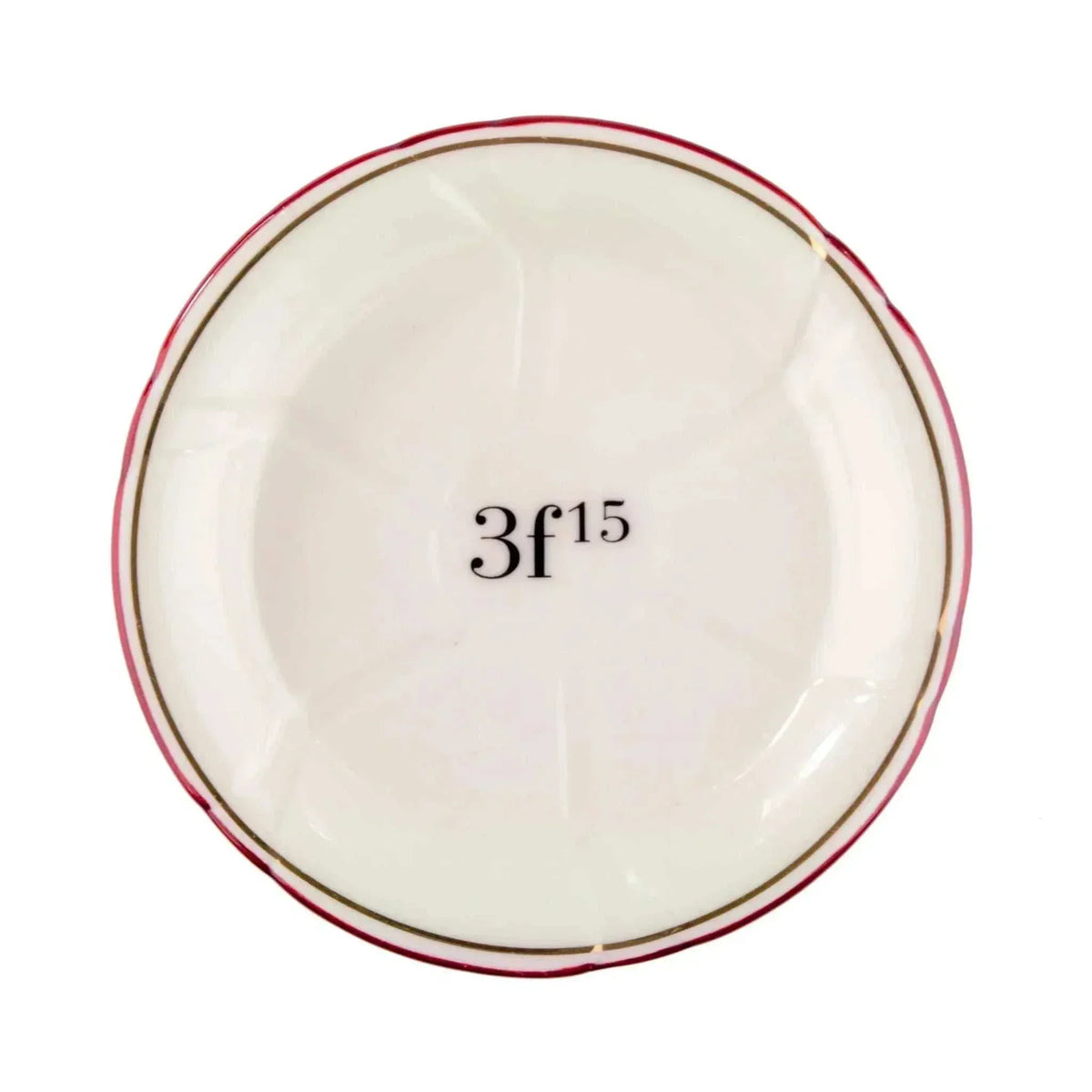 Porcelain Absinthe Coaster in Red and Gold