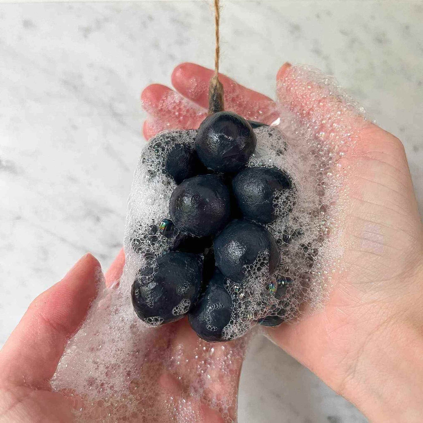 
                  
                    Handcrafted Grapes Soap - 100% Olive Oil - Olive Green - Curated Home Decor
                  
                