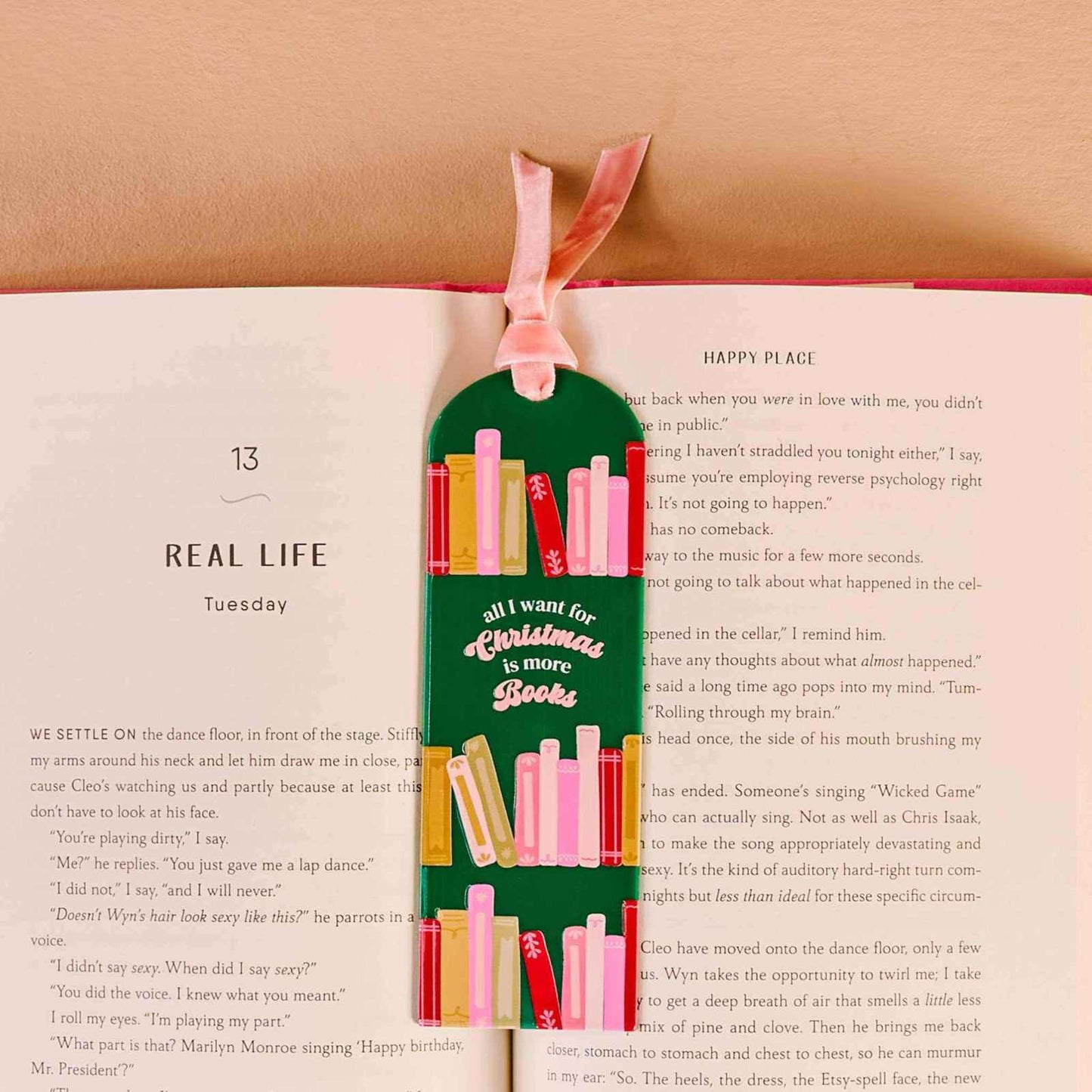 
                  
                    Acrylic Bookmark - All I want for Christmas is More Books - Curated Home Decor
                  
                