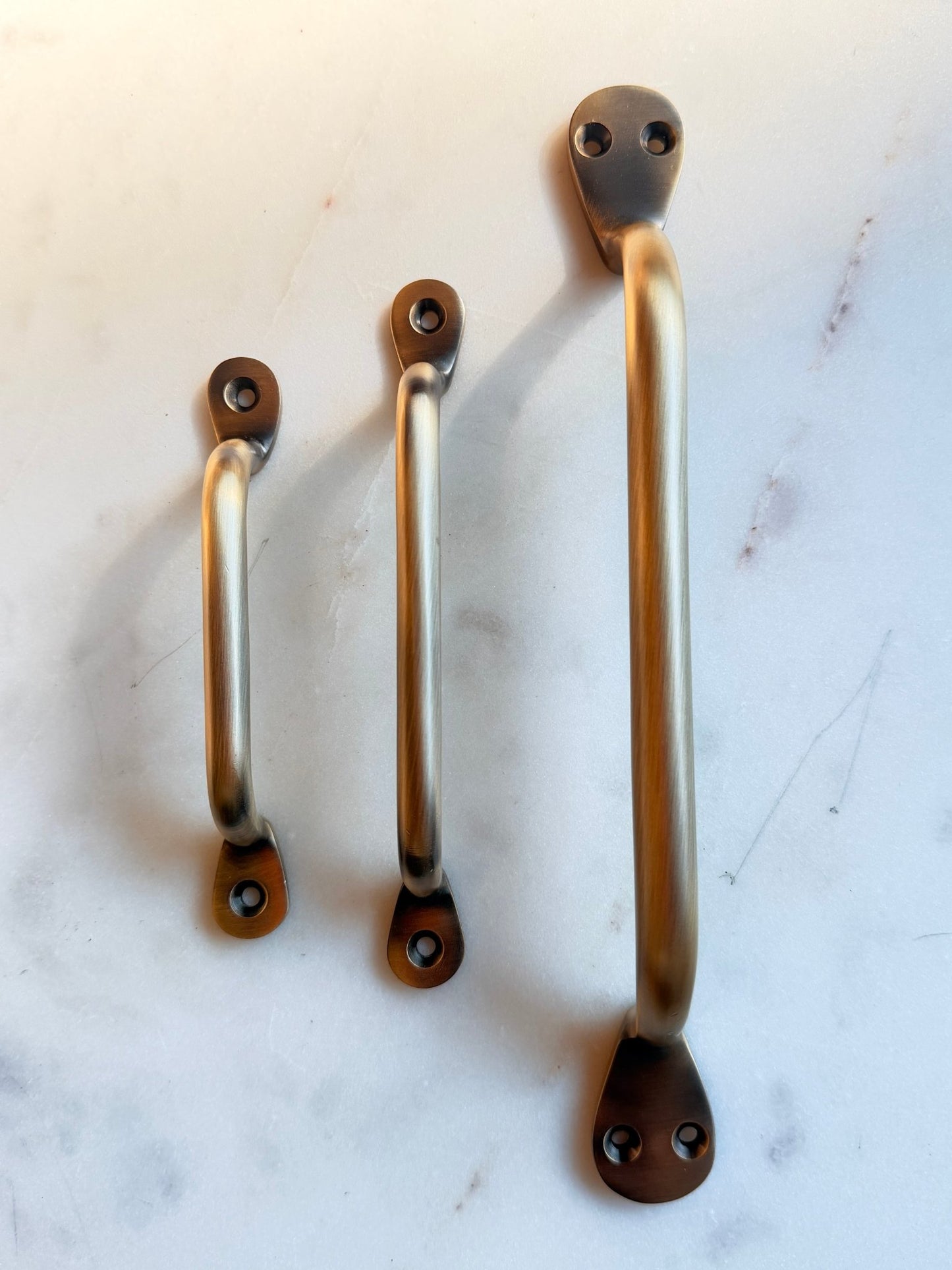 
                  
                    Solid Antique Brass Classic Drawer Pull - Curated Home Decor
                  
                