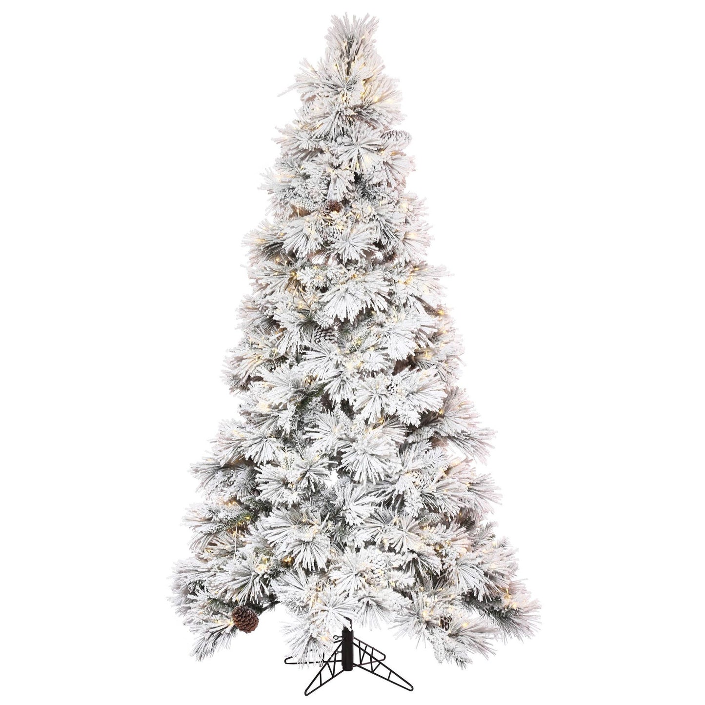 Artificial FlockedChristmas Tree 9' x 44" - Curated Home Decor