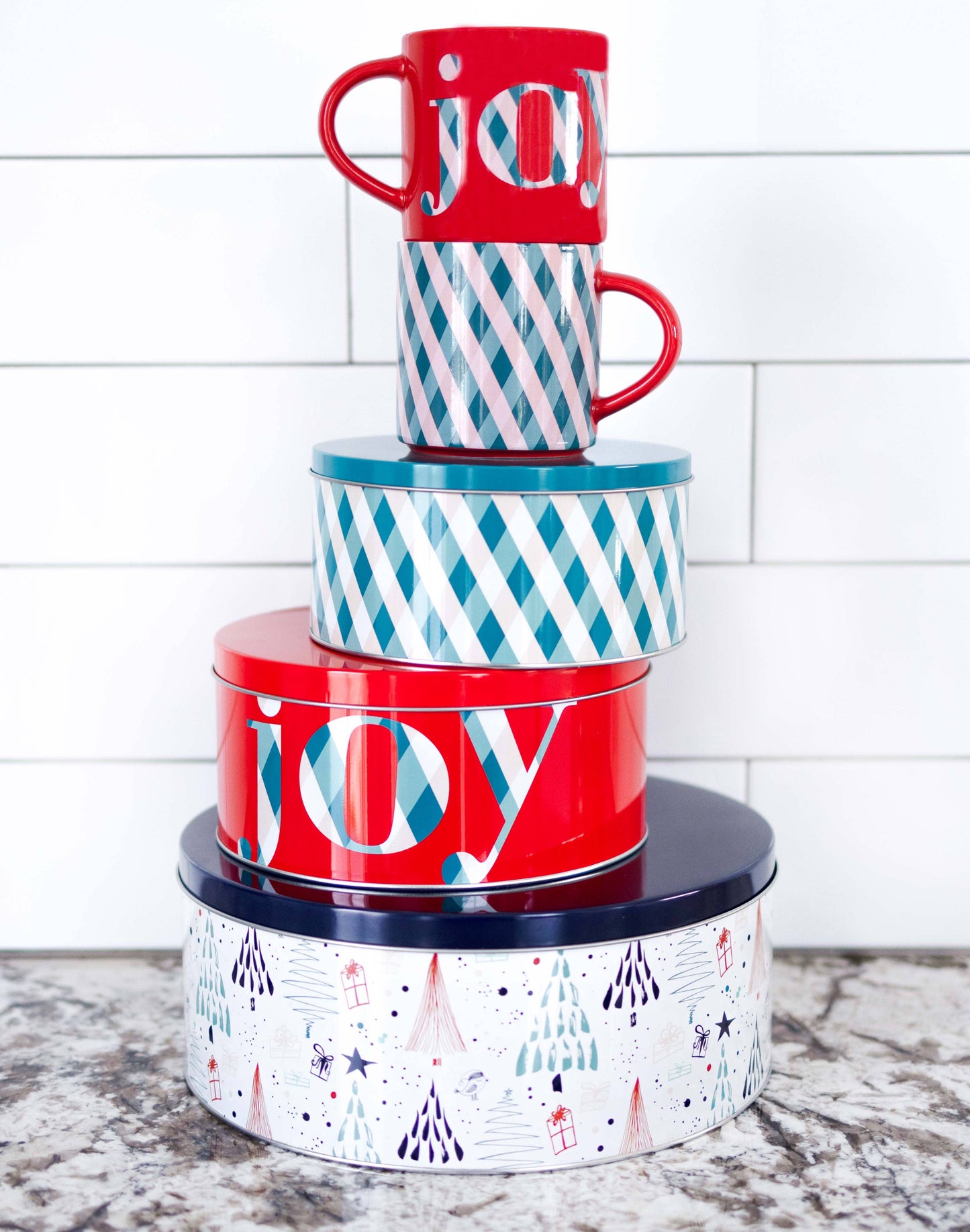 Cookie Tins, Joy (Set of 3) - Curated Home Decor