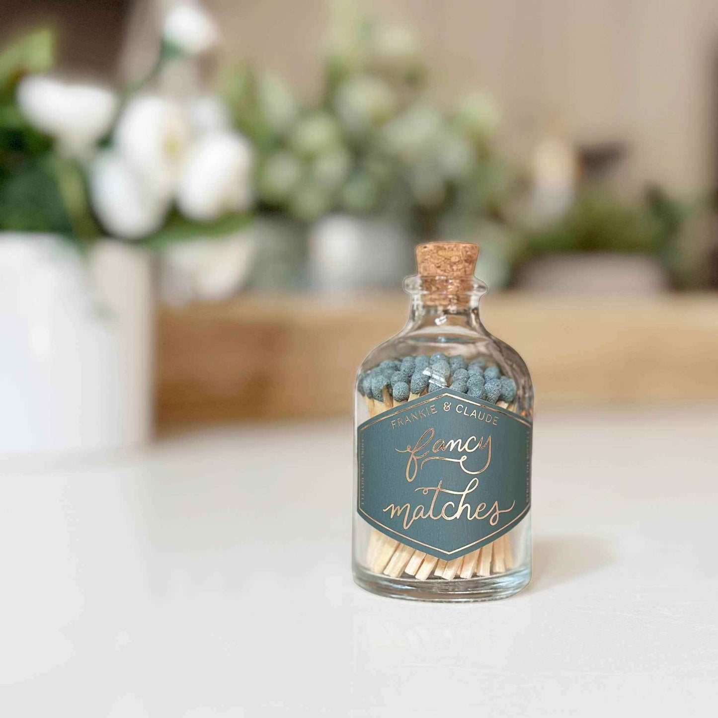 
                  
                    Fancy Matches: Blue Spruce Match Jar - Curated Home Decor
                  
                