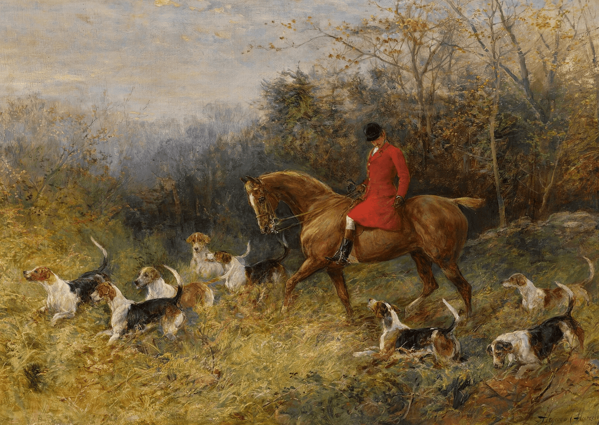 
                  
                    The Draw of the Hounds Antique Art Print: 8x10 - Curated Home Decor
                  
                