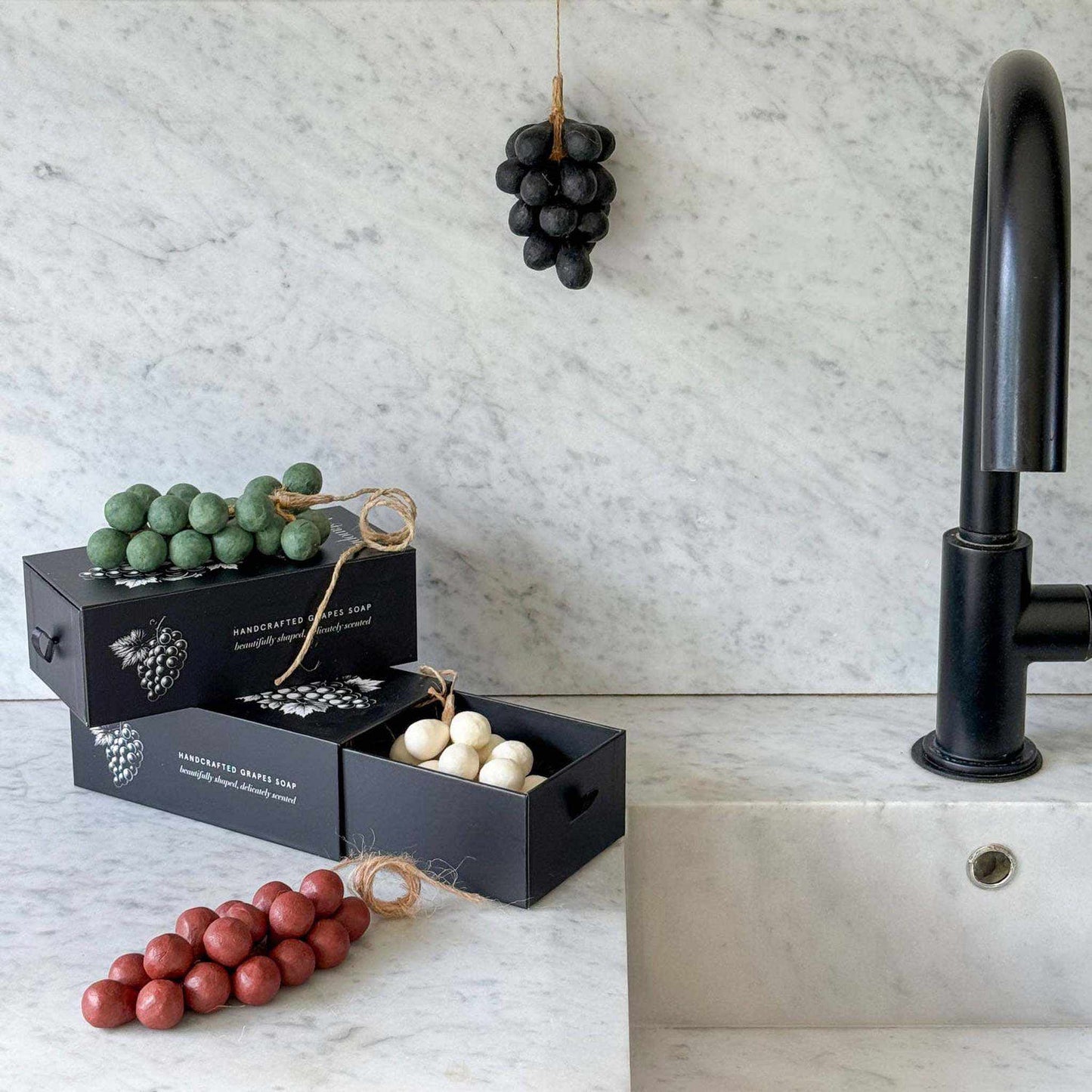 
                  
                    Handcrafted Grapes Soap - 100% Olive Oil - Wine - Curated Home Decor
                  
                