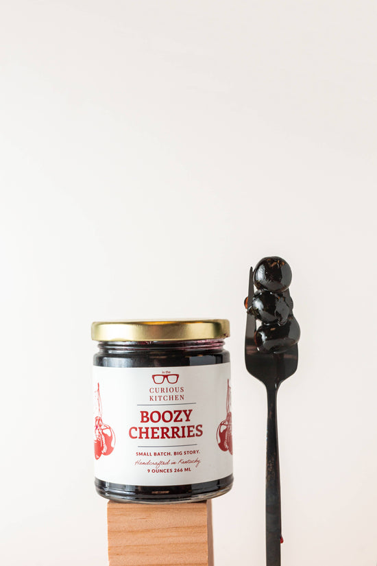 In the Curious Kitchen - Bourbon Cocktail Cherries 9 oz. Christmas Holiday Favorite - Curated Home Decor