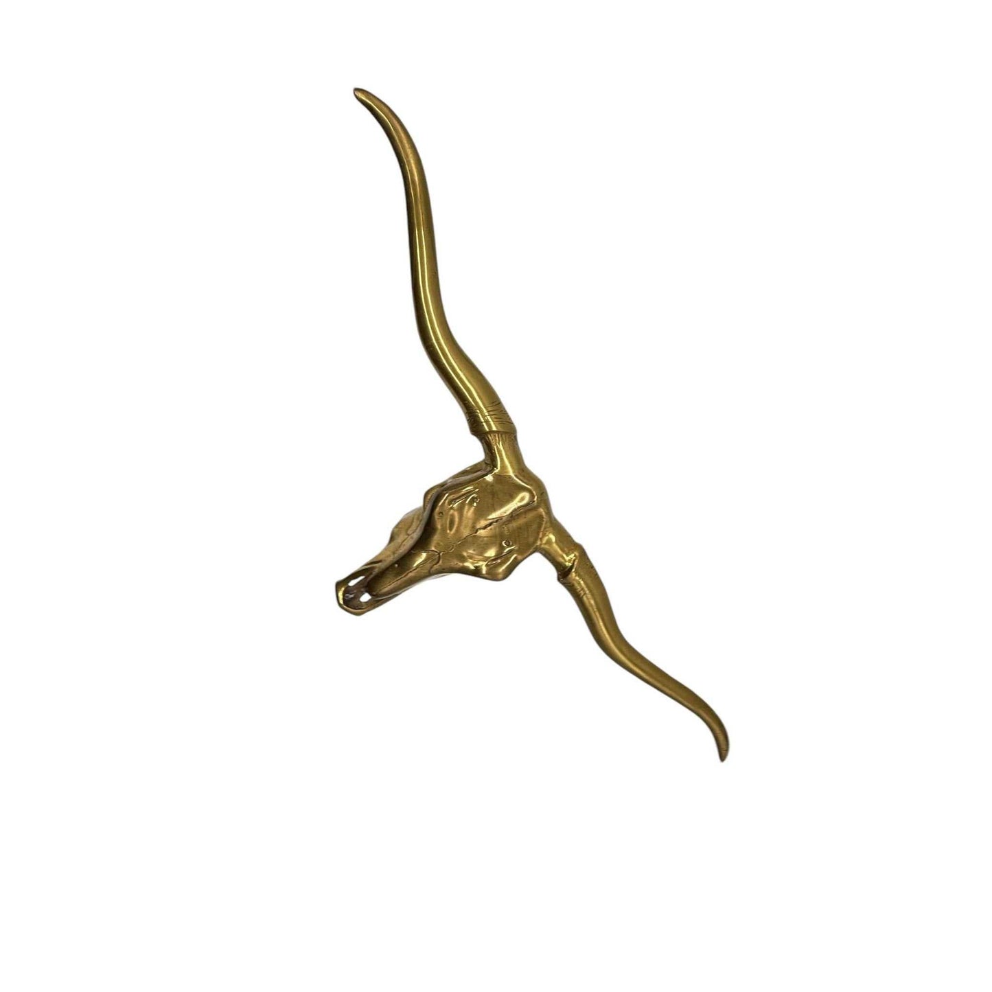 
                  
                    Vintage 30" Gold Longhorn Wall Mounted Sculpture - Curated Home Decor
                  
                