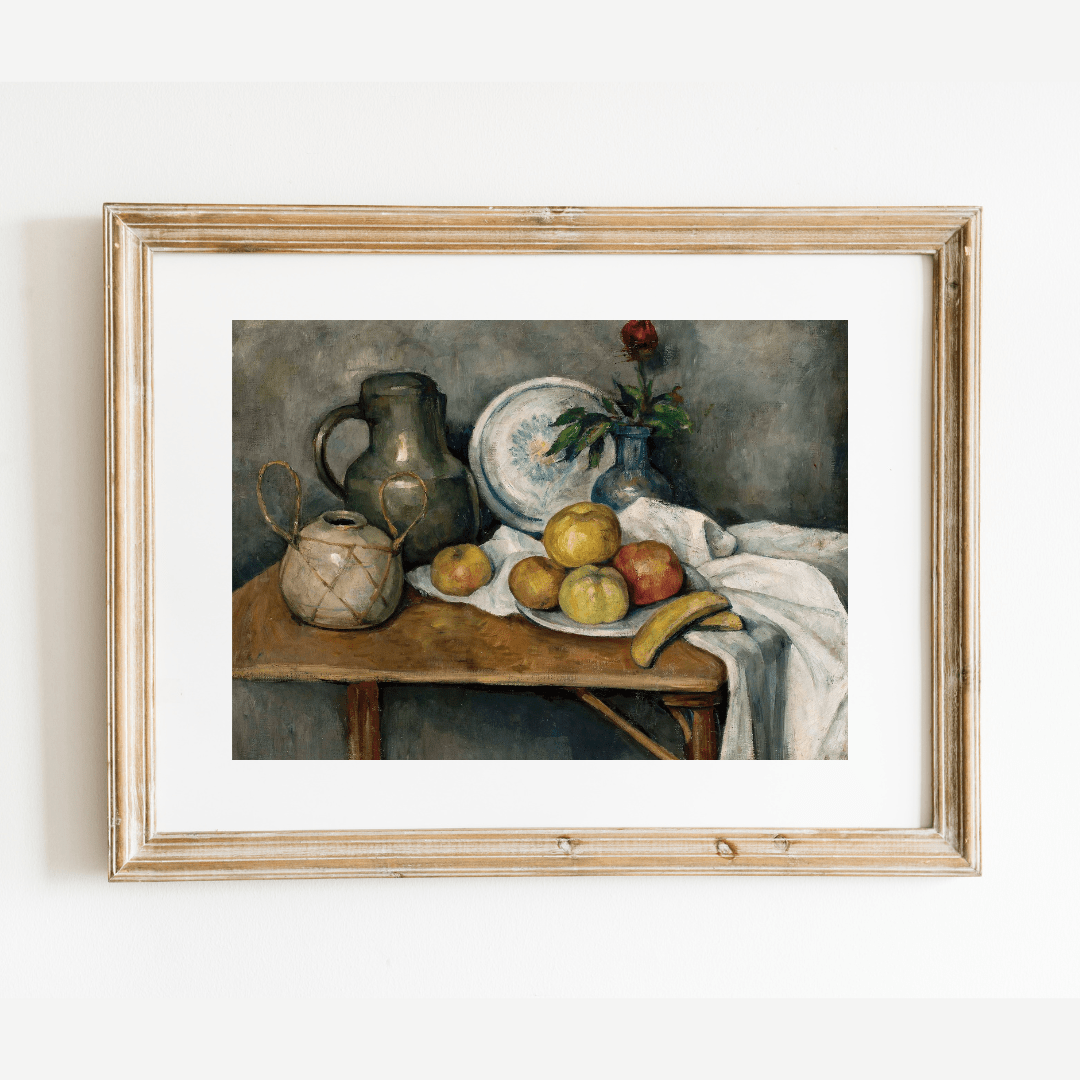 
                  
                    Still Life of Fruit on Table Antique Art Print - Curated Home Decor
                  
                