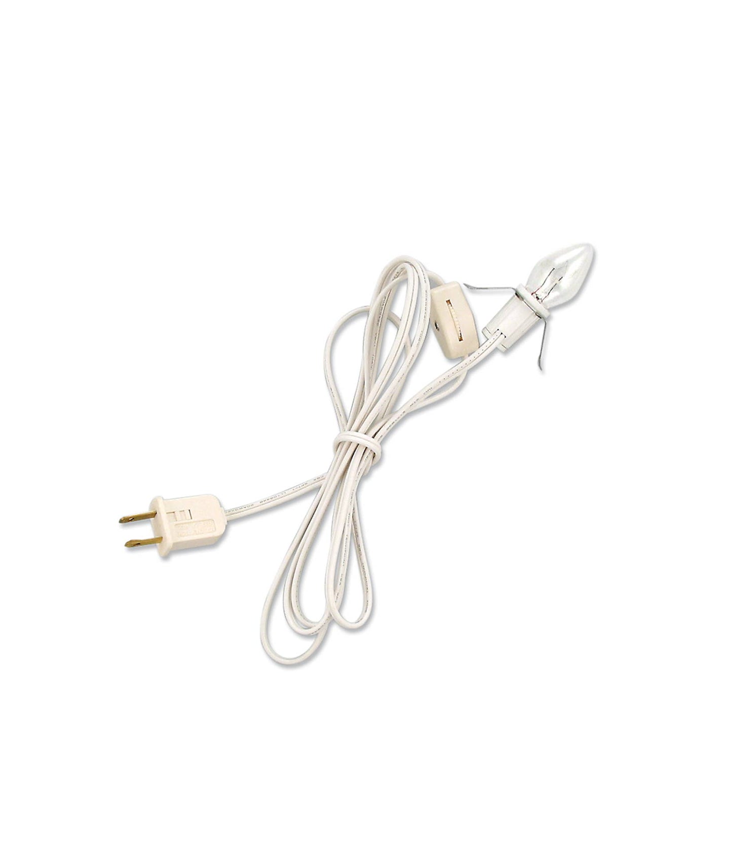 C7 Clear Bulb With White Cord - Curated Home Decor