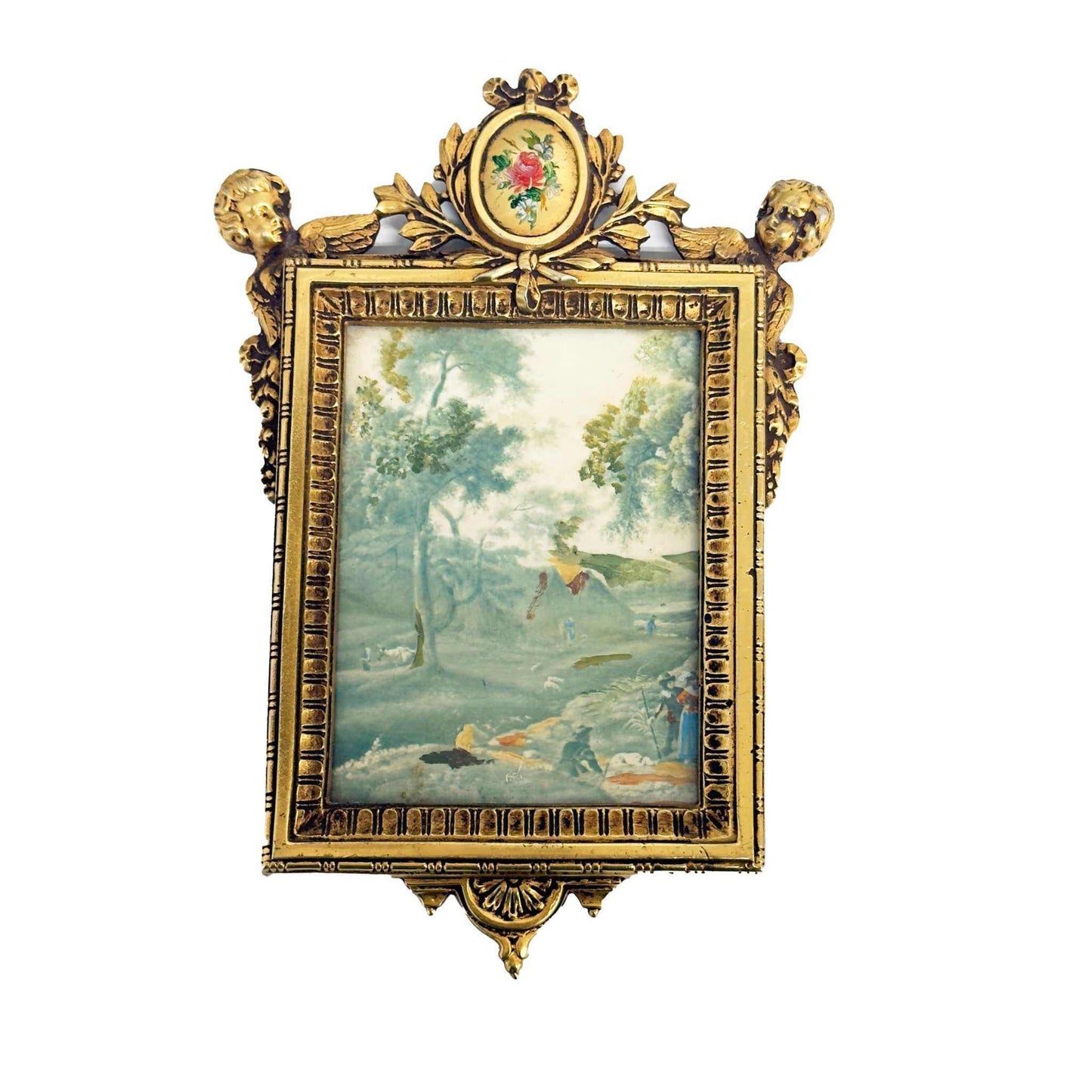 
                  
                    19th‑Century Pastoral Landscape (Italian School) — Oil on Panel in Ornate Gilt Frame - Curated Home Decor
                  
                