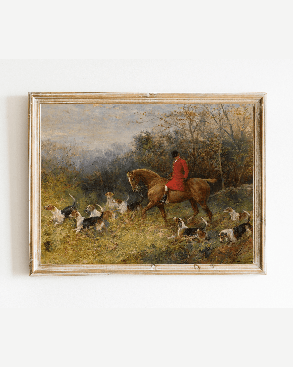 
                  
                    The Draw of the Hounds Antique Art Print: 8x10 - Curated Home Decor
                  
                