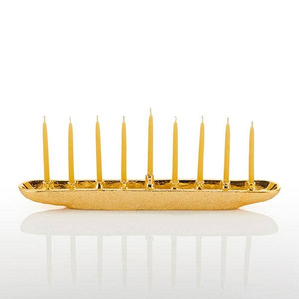 Nest Menorah Gold - Curated Home Decor