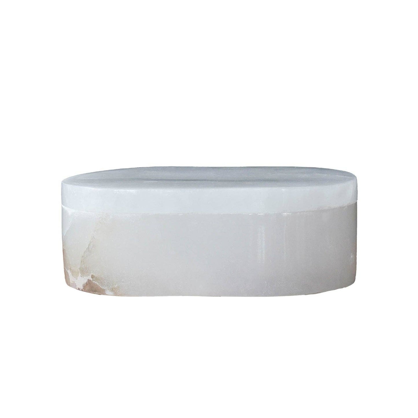 Alabaster Box Large Oval - Curated Home Decor