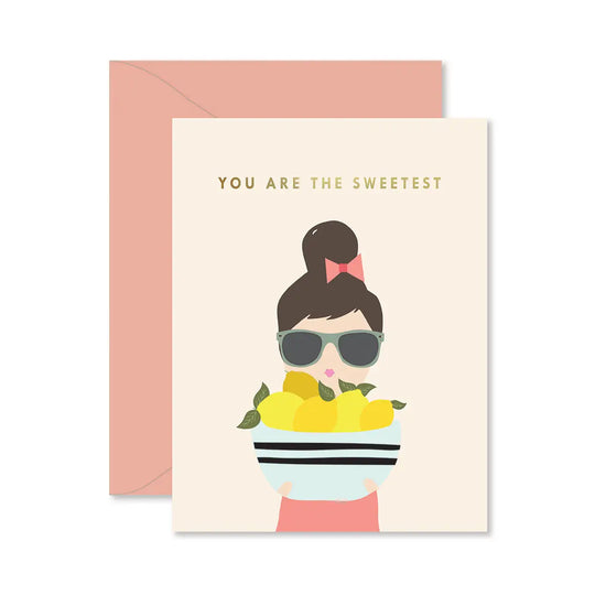 Sweetest Lemon Lady Greeting Card