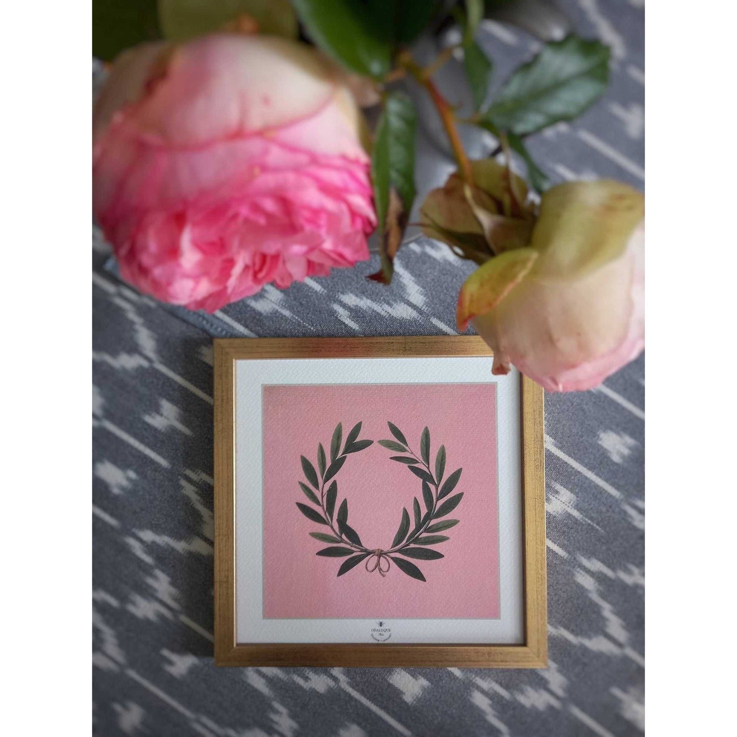 
                  
                    Frame + Laurel Wreath Illustration - Curated Home Decor
                  
                